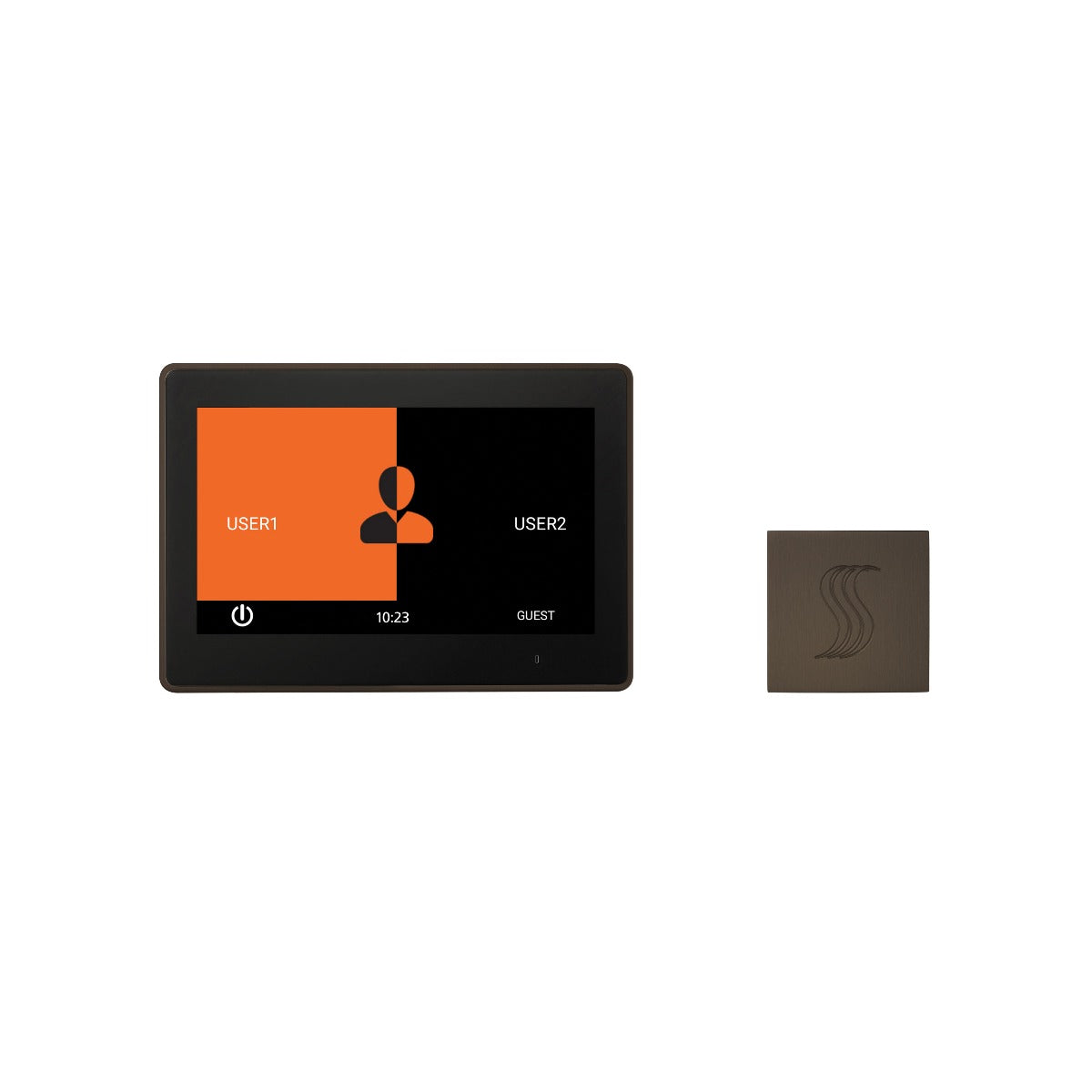 ThermaSol TT10-SVSQ ThermaTouch2 10" Control + Square SteamVection Steam Head Kit ThermaSol