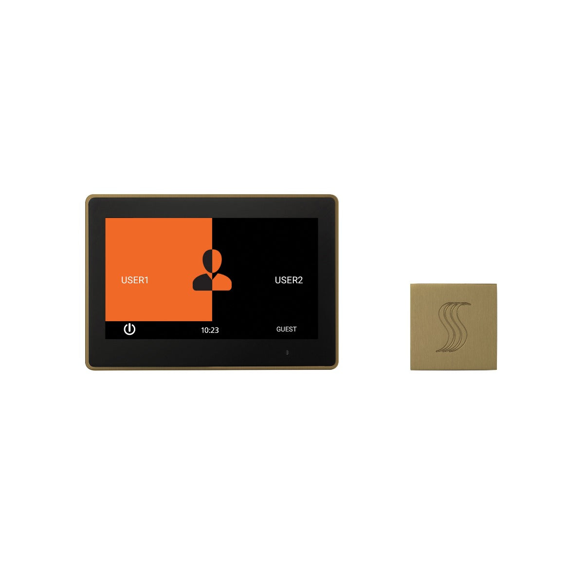 ThermaSol TT10-SVSQ ThermaTouch2 10" Control + Square SteamVection Steam Head Kit ThermaSol