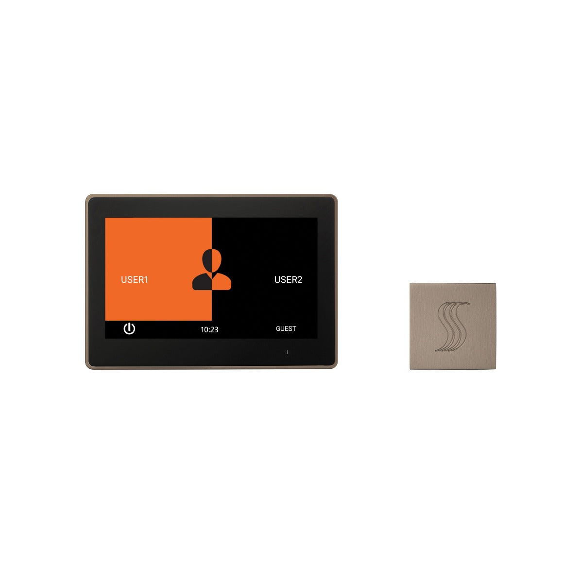 ThermaSol TT10-SVSQ ThermaTouch2 10" Control + Square SteamVection Steam Head Kit ThermaSol