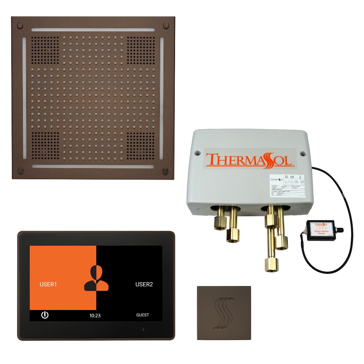 ThermaSol Total Wellness HydroVive Package with 10" ThermaTouch Square ThermaSol
