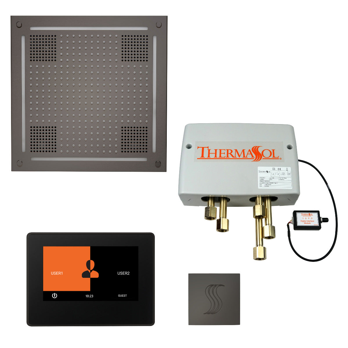 ThermaSol Total Wellness HydroVive Package with 7" ThermaTouch Square ThermaSol