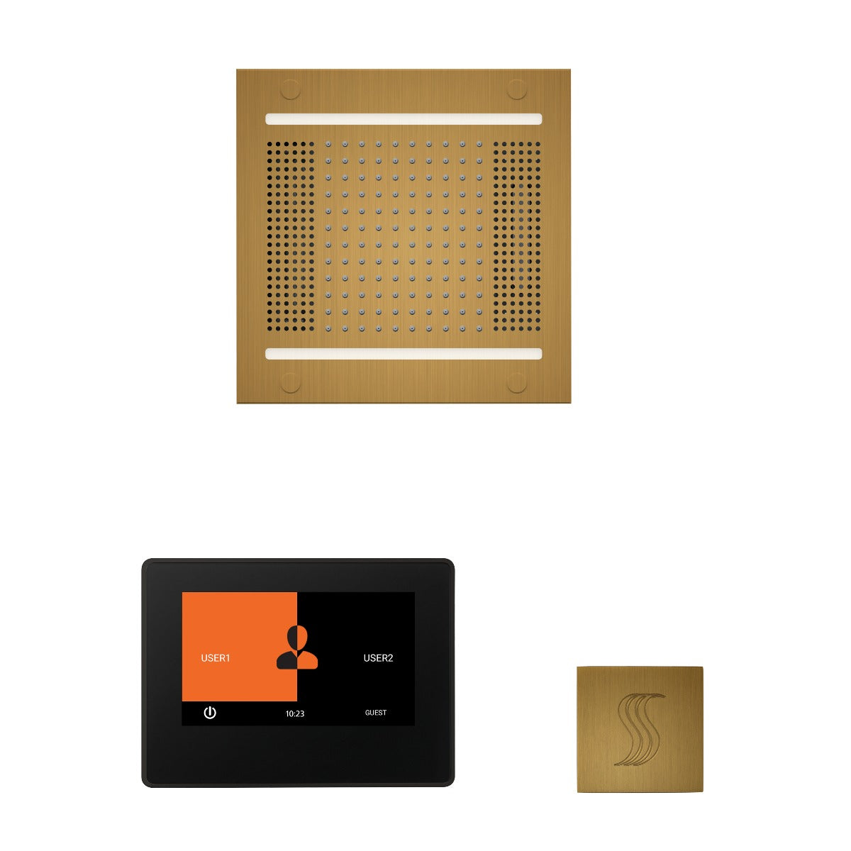 ThermaSol Wellness HydroVive 14 Steam Package with 7" ThermaTouch Square ThermaSol