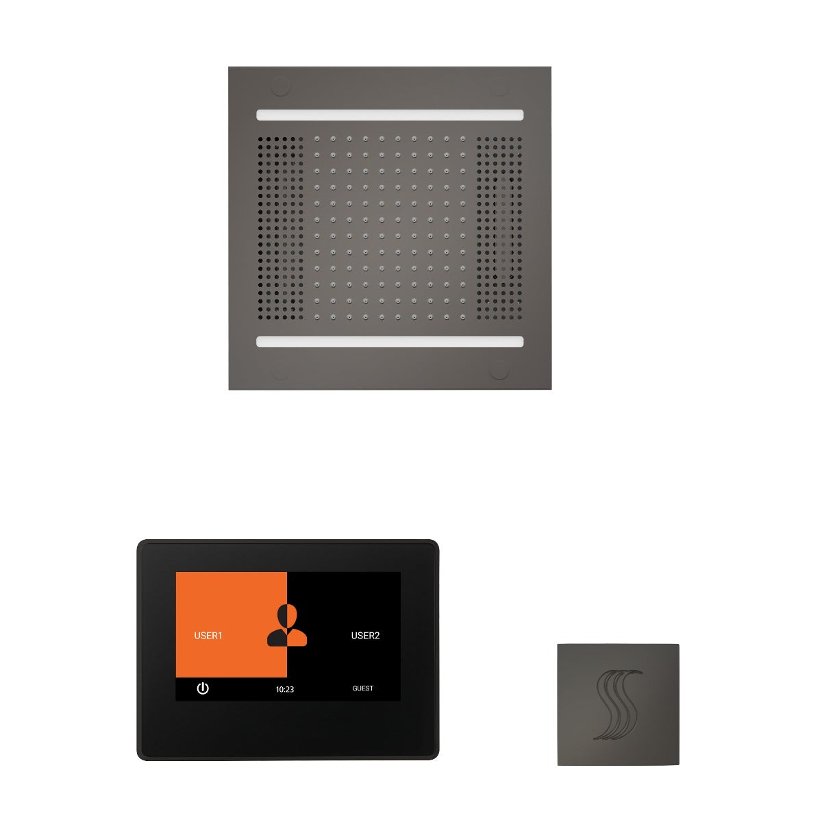 ThermaSol Wellness HydroVive 14 Steam Package with 7" ThermaTouch Square ThermaSol