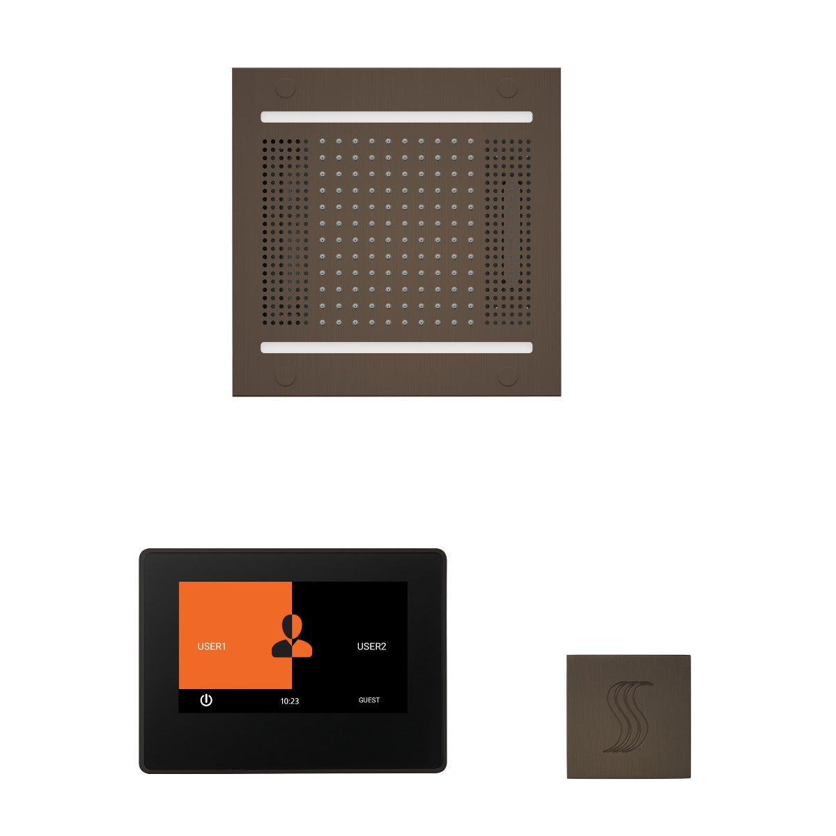 ThermaSol Wellness HydroVive 14 Steam Package with 7" ThermaTouch Square ThermaSol