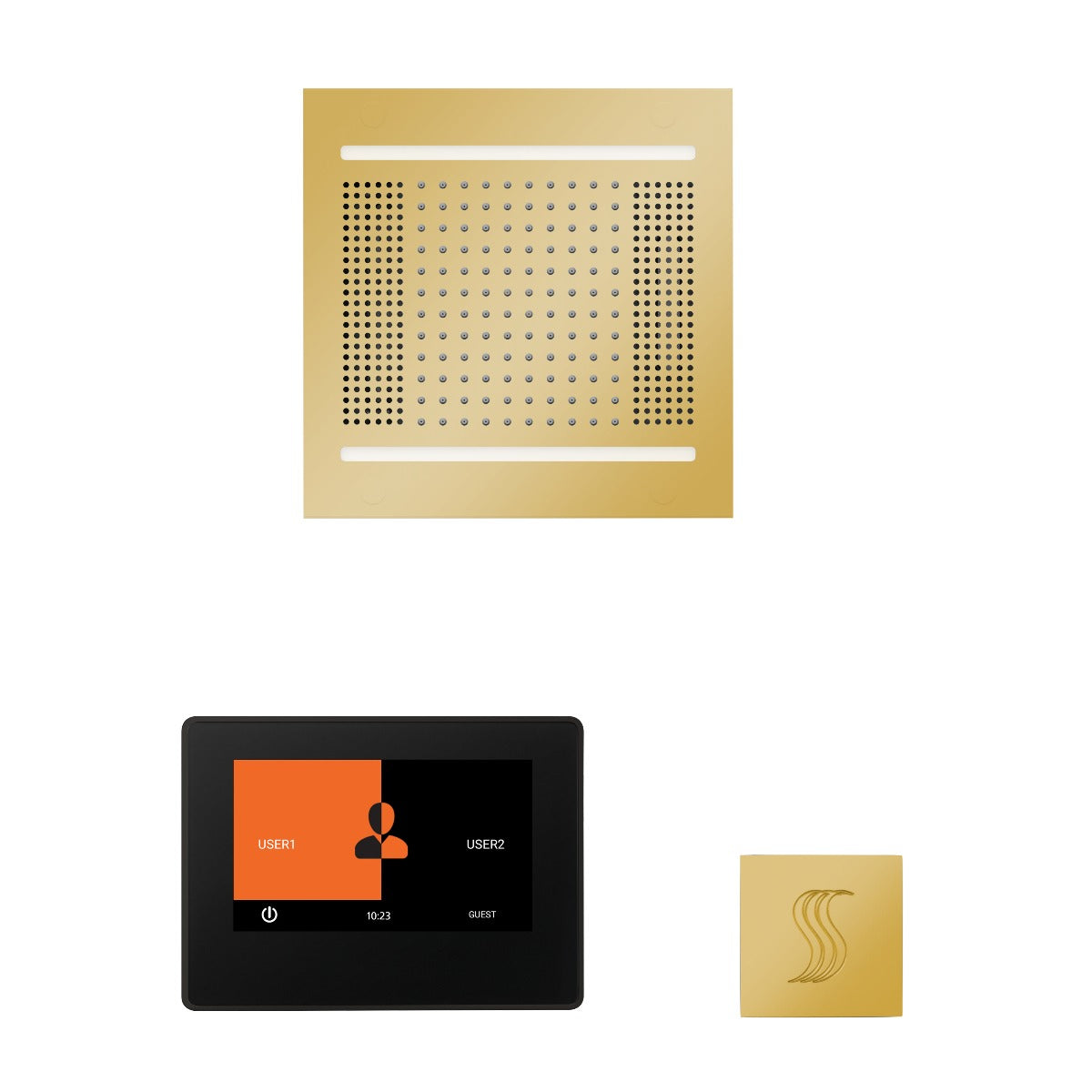 ThermaSol Wellness HydroVive 14 Steam Package with 7" ThermaTouch Square ThermaSol