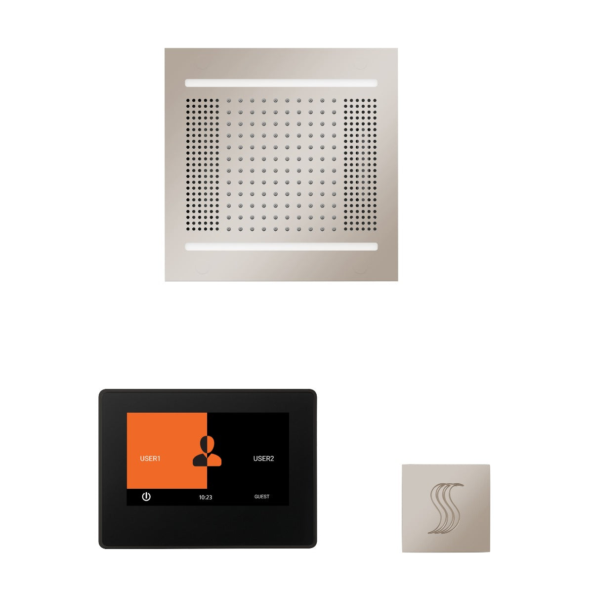 ThermaSol Wellness HydroVive 14 Steam Package with 7" ThermaTouch Square ThermaSol