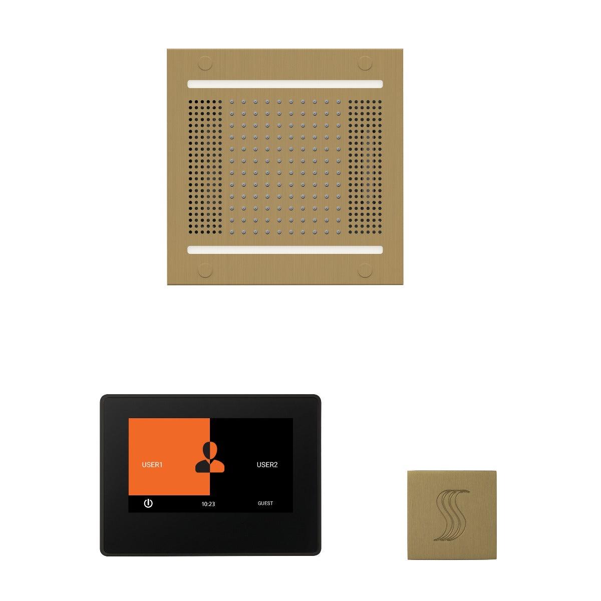 ThermaSol Wellness HydroVive 14 Steam Package with 7" ThermaTouch Square ThermaSol