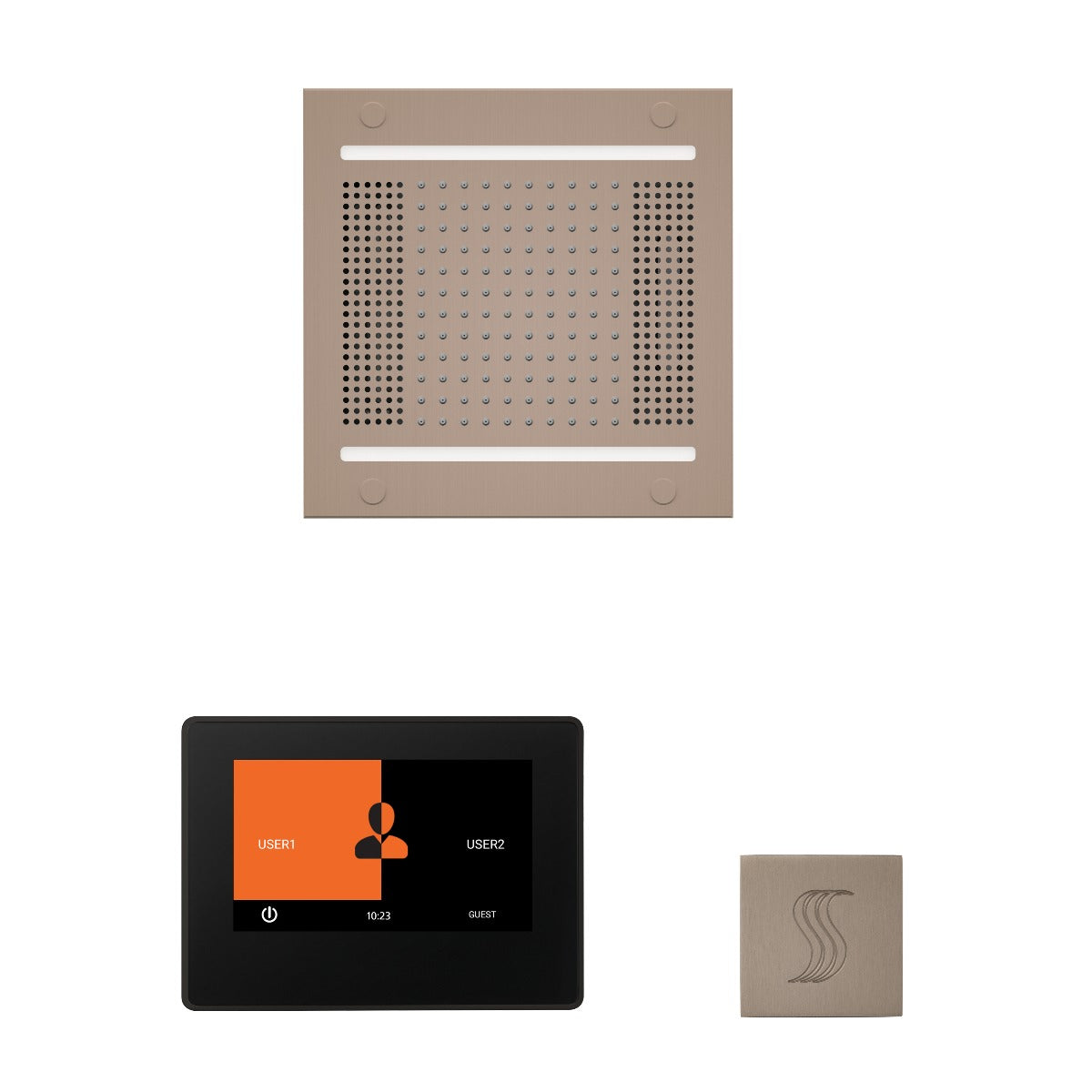 ThermaSol Wellness HydroVive 14 Steam Package with 7" ThermaTouch Square ThermaSol