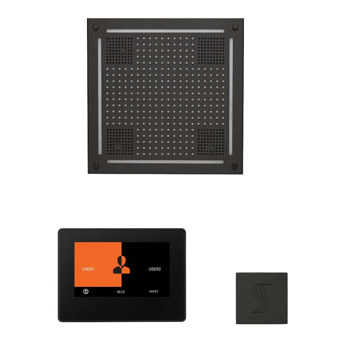 ThermaSol Wellness HydroVive Steam Package with 7" ThermaTouch Square ThermaSol