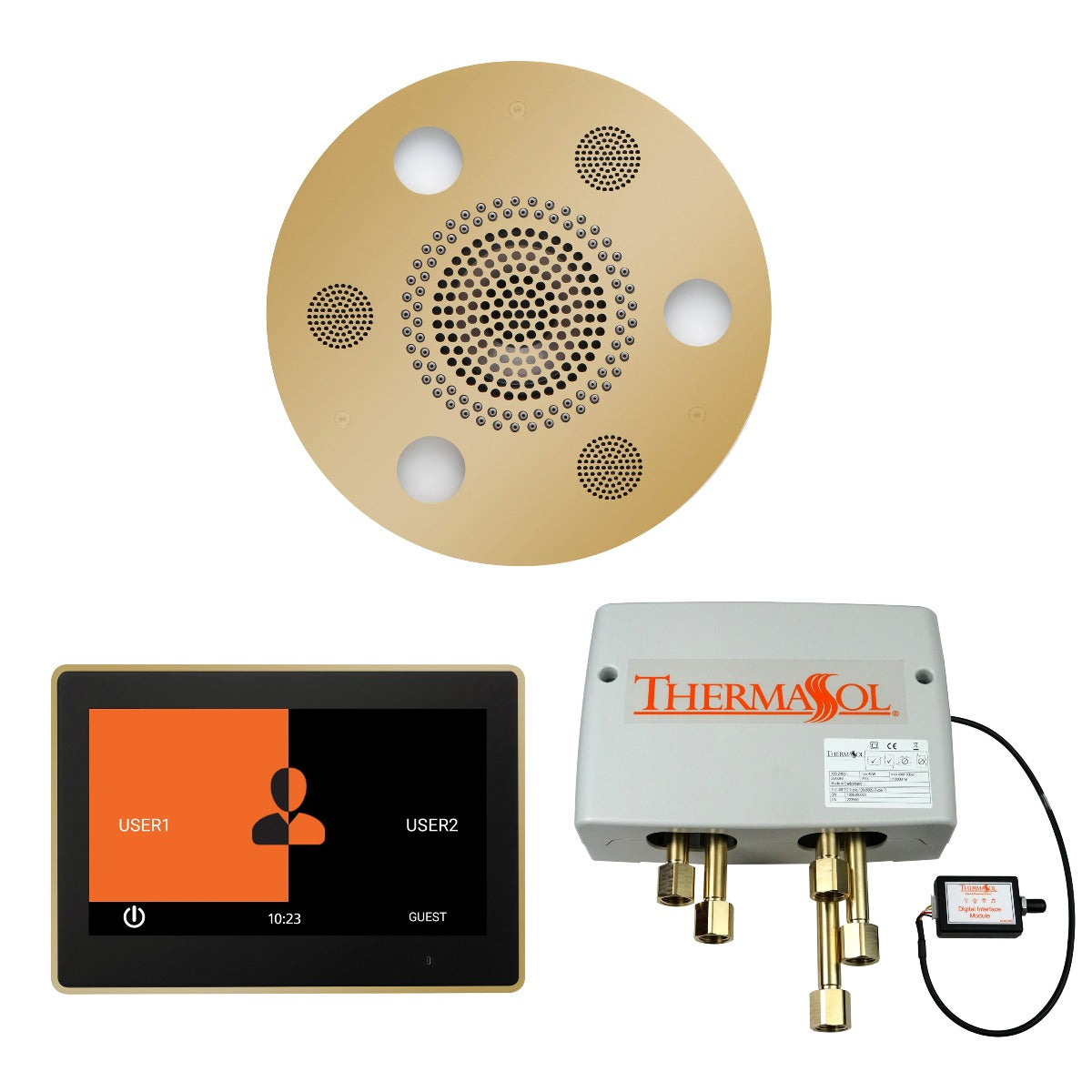 ThermaSol Wellness Shower Package with 10" ThermaTouch Round ThermaSol