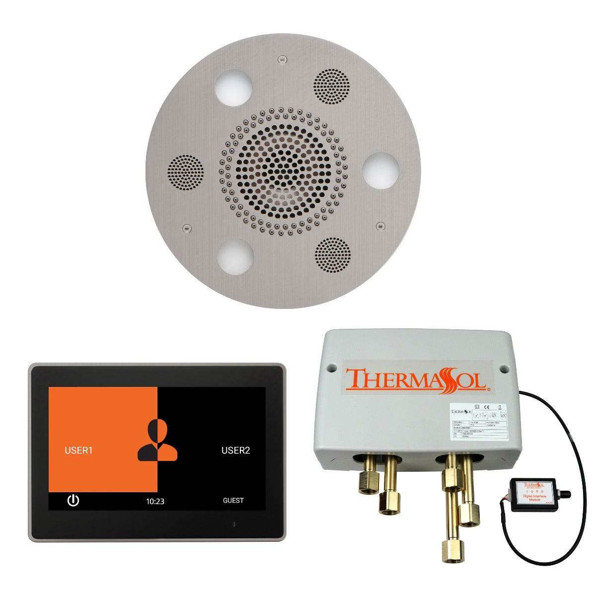ThermaSol Wellness Shower Package with 10" ThermaTouch Round ThermaSol