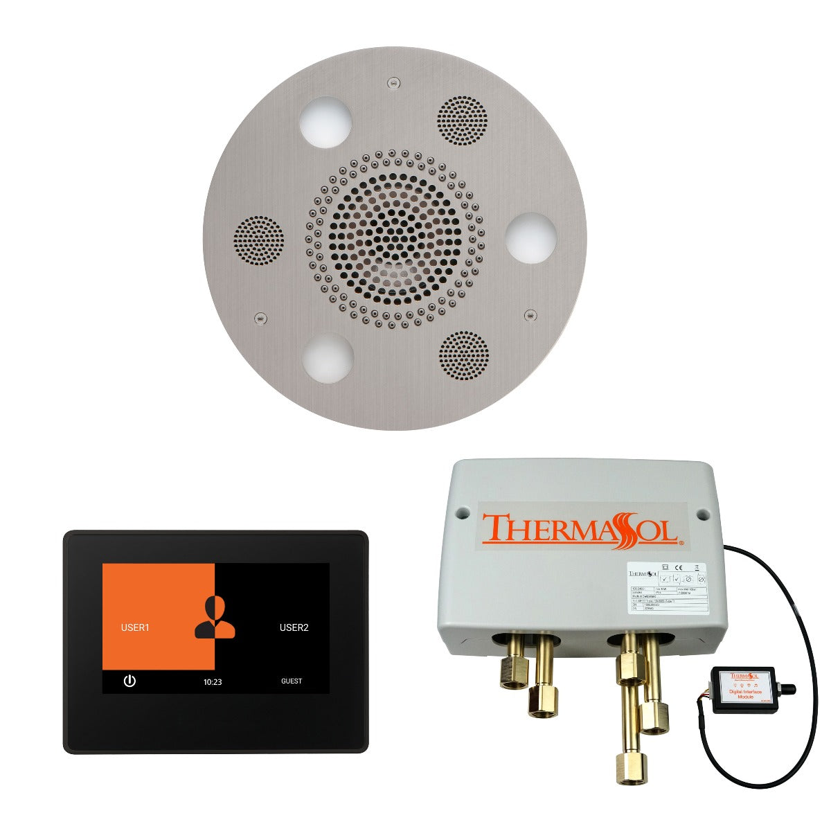 ThermaSol Wellness Shower Package with 7" ThermaTouch Round ThermaSol