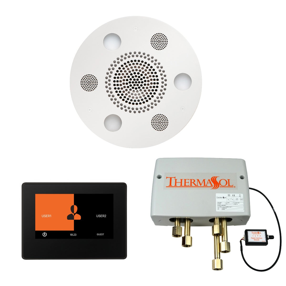 ThermaSol Wellness Shower Package with 7" ThermaTouch Round ThermaSol