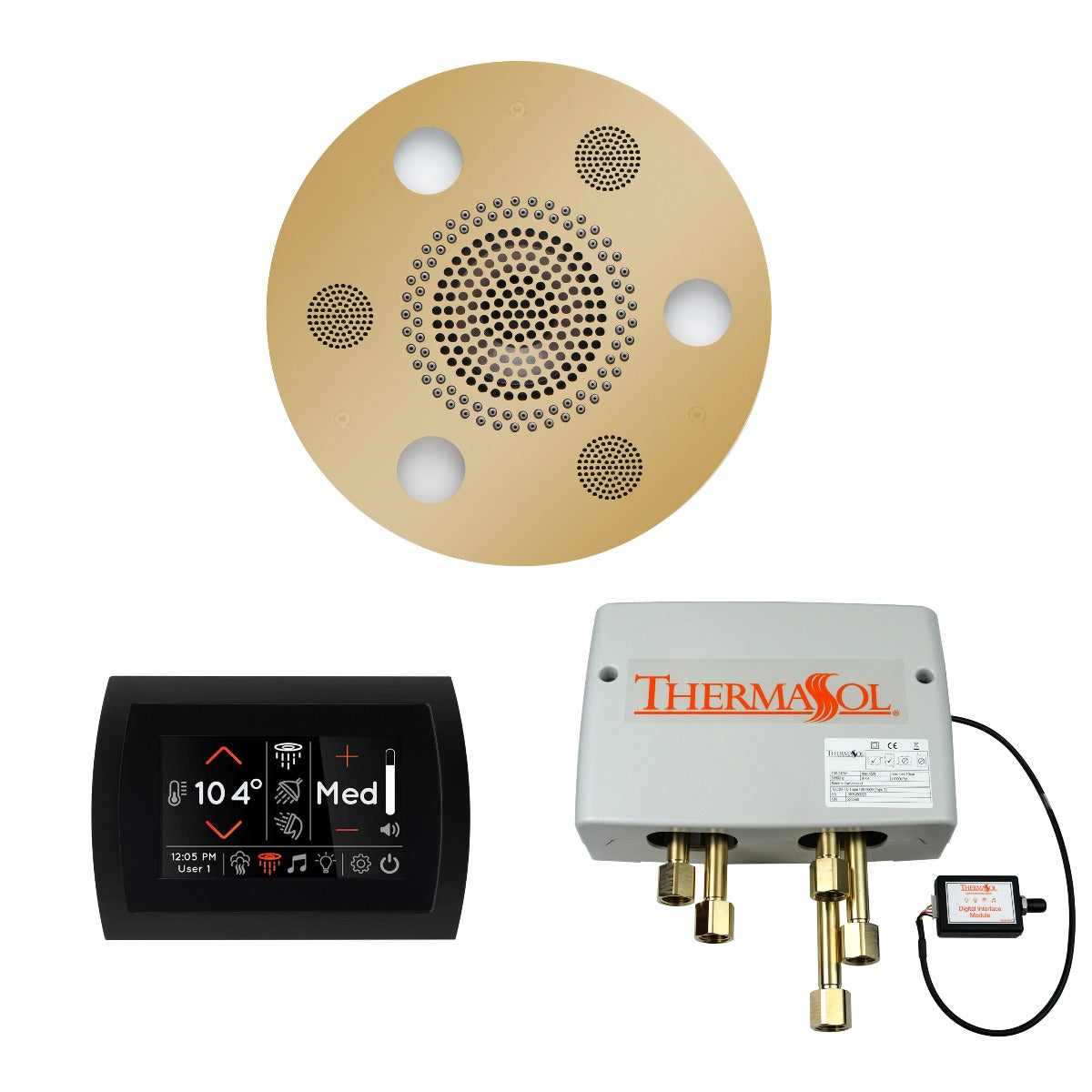 ThermaSol Wellness Shower Package with SignaTouch Round ThermaSol