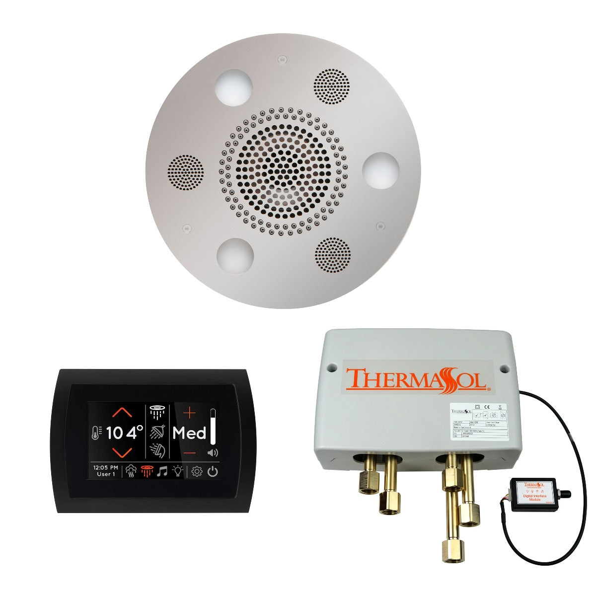 ThermaSol Wellness Shower Package with SignaTouch Round ThermaSol