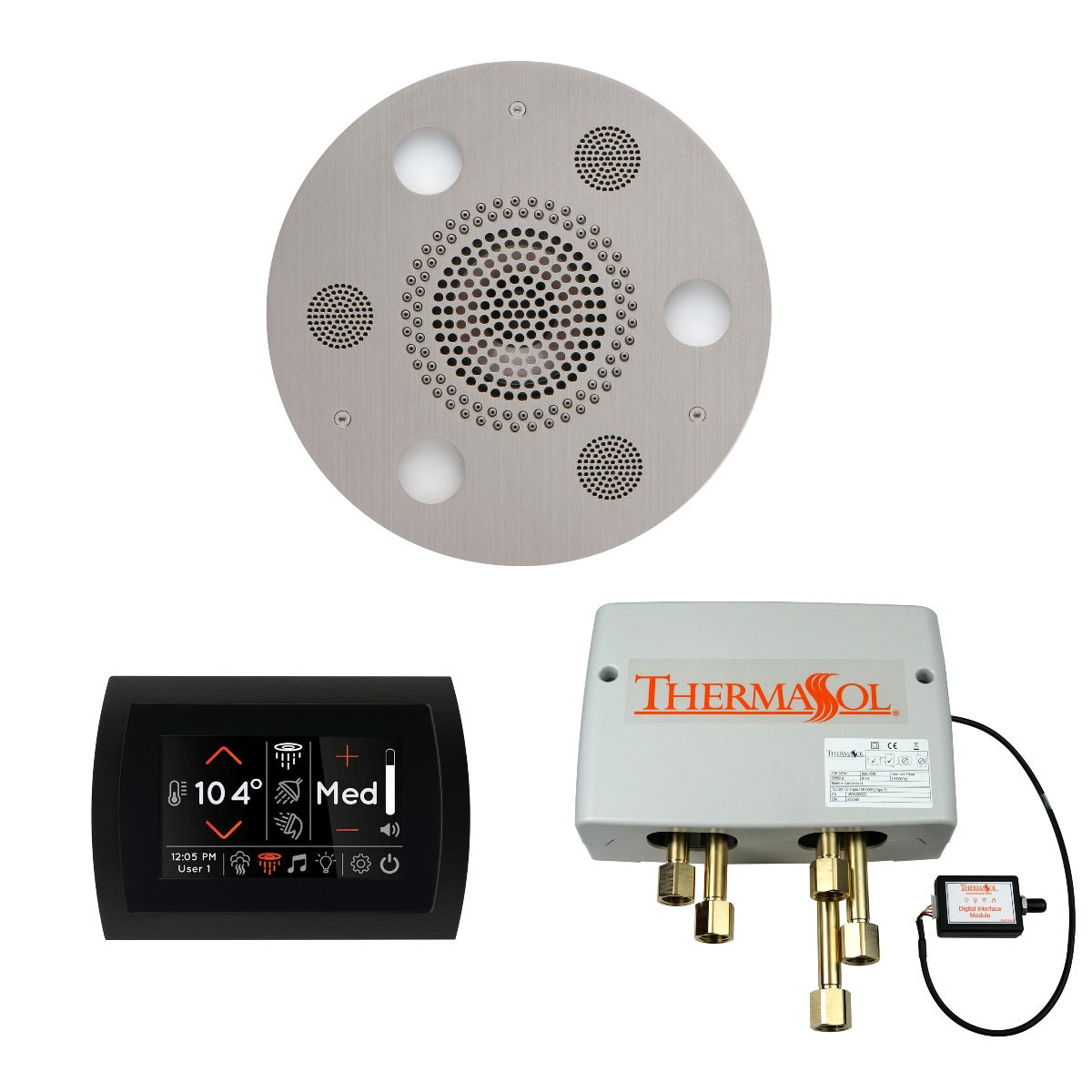 ThermaSol Wellness Shower Package with SignaTouch Round ThermaSol