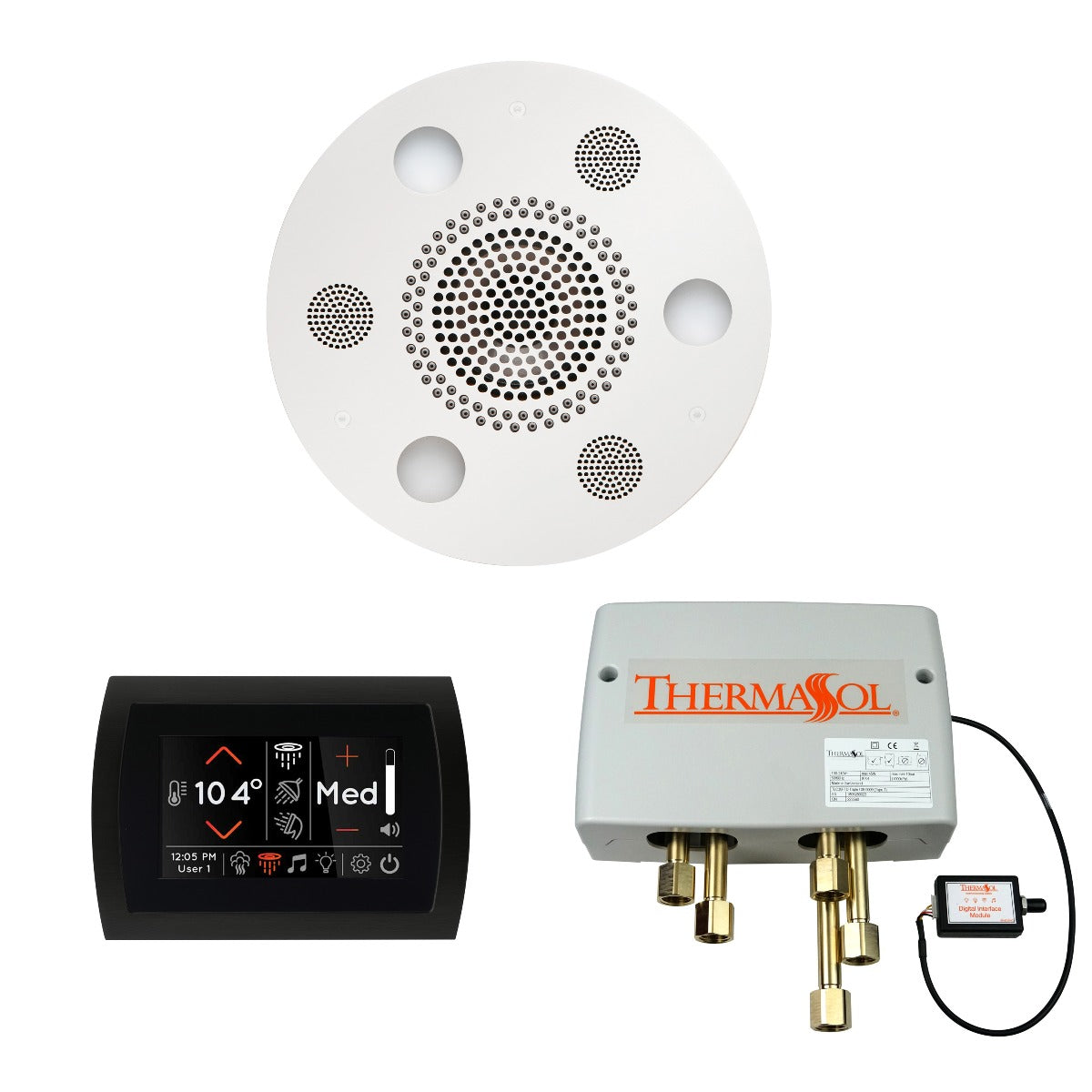 ThermaSol Wellness Shower Package with SignaTouch Round ThermaSol