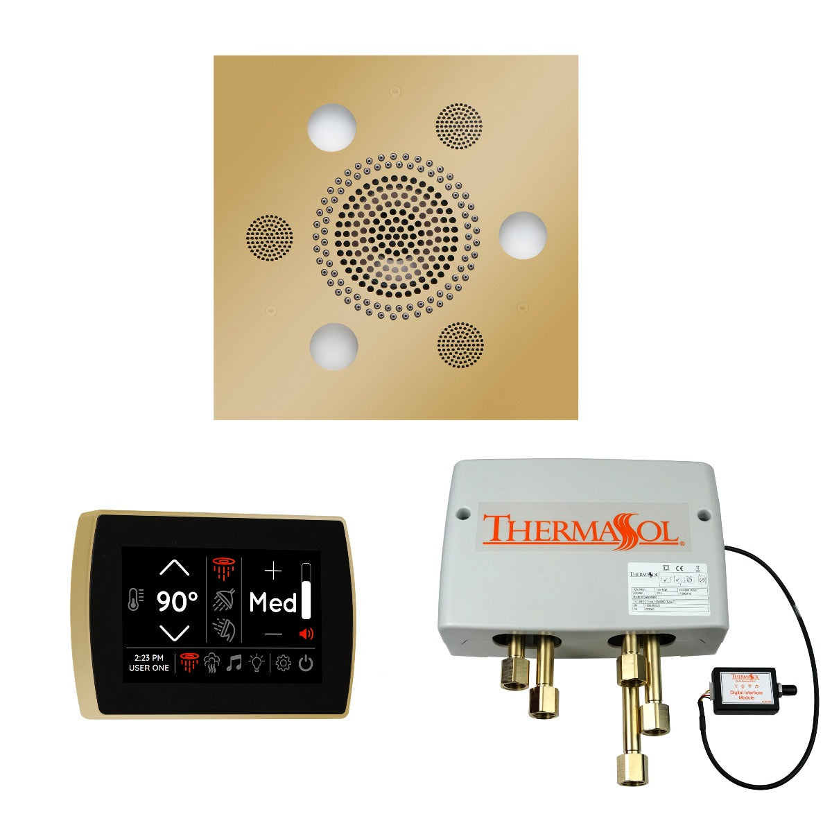 ThermaSol Wellness Shower Package with SignaTouch Square ThermaSol