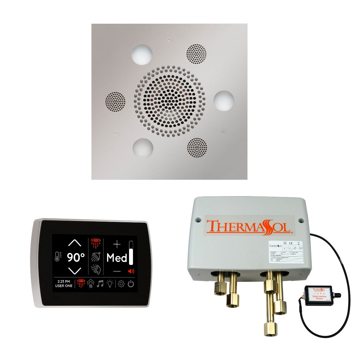 ThermaSol Wellness Shower Package with SignaTouch Square ThermaSol