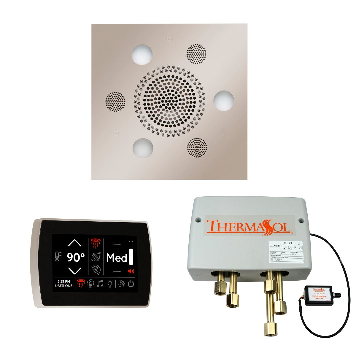 ThermaSol Wellness Shower Package with SignaTouch Square ThermaSol