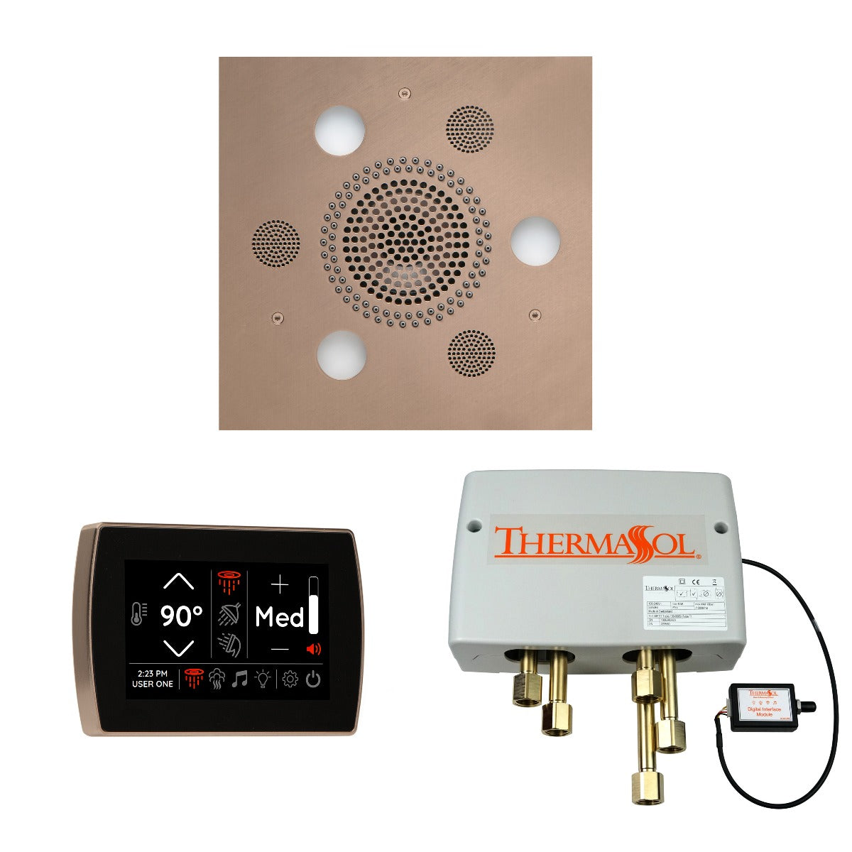 ThermaSol Wellness Shower Package with SignaTouch Square ThermaSol