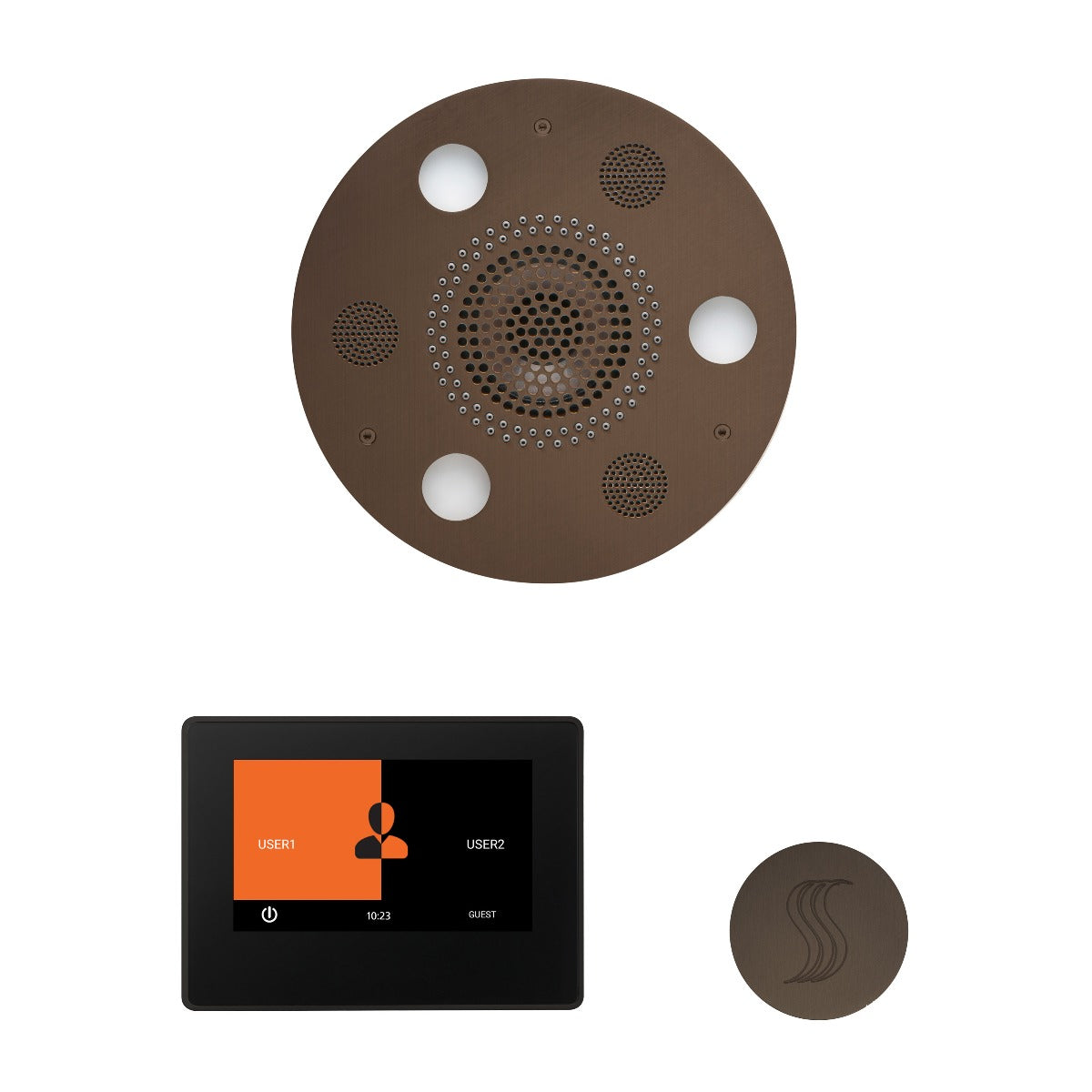 ThermaSol Wellness Steam Package with 7" ThermaTouch Round ThermaSol