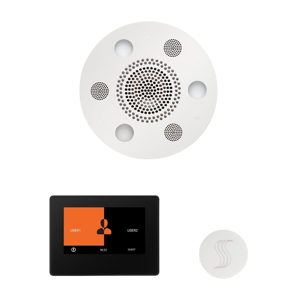 ThermaSol Wellness Steam Package with 7" ThermaTouch Round ThermaSol