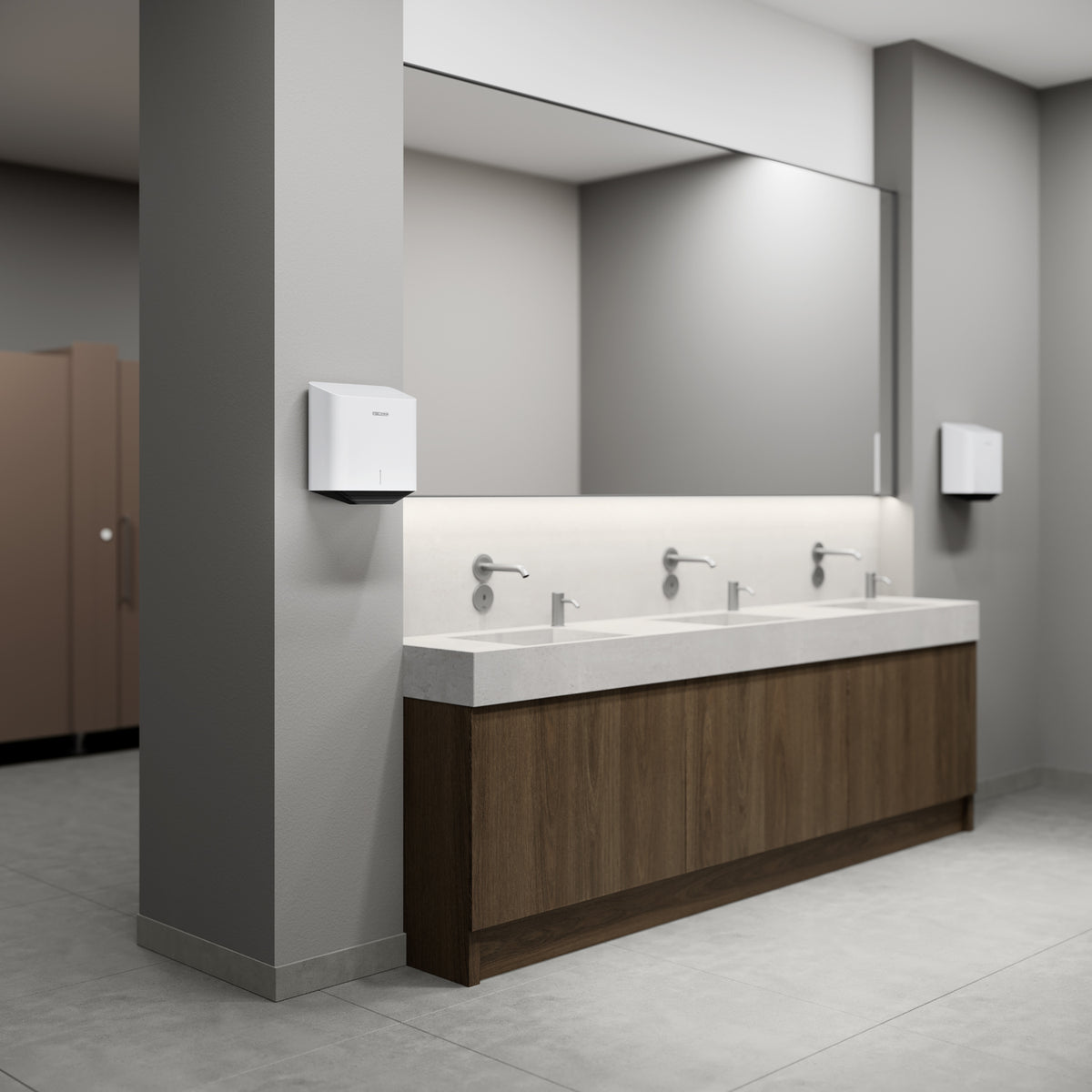 Stiebel Eltron 205635 Ultronic-2 Plus Touchless Automatic Hand Dryer Alpine White Stiebel Eltron