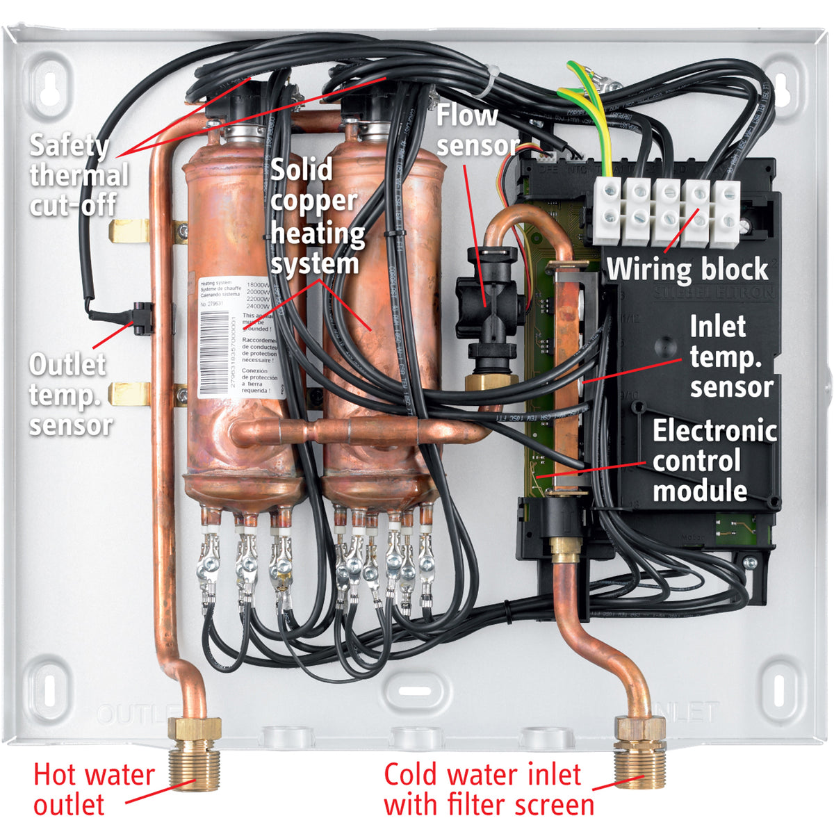 Stiebel Eltron Tempra 24 Trend Tankless Water Heater (239216) Stiebel Eltron