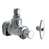 Chicago Faucets 1013-ABCP Universal Angle Stop Fitting Polished Chrome Chicago Faucets