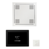 ThermaSol WHSTP15S Wellness Steam Package - HydroVive 18 Rainhead + ThermaTouch2 15" Control + SteamVection Square Steam Head ThermaSol