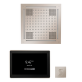 ThermaSol WHSTP15S Wellness Steam Package - HydroVive 18 Rainhead + ThermaTouch2 15" Control + SteamVection Square Steam Head ThermaSol