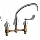 Chicago Faucets 201-A317ABCP Universal Deck Mounted Widespread Kitchen Faucet Polished Chrome - Chicago Faucets