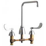 Chicago Faucets 201-AHA8-317ABCP Universal Concealed Kitchen Sink Faucet Polished Chrome - Chicago Faucets