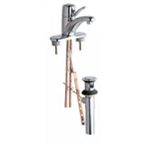 Chicago Faucets 2201-4ABCP Universal One Handle Lavatory Faucet with Pop-Up Polished Chrome - Chicago Faucets