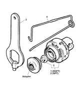 RIDGID 51065 1" NPT Stud Adapter RIDGID