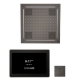 ThermaSol WHSTP15S Wellness Steam Package - HydroVive 18 Rainhead + ThermaTouch2 15" Control + SteamVection Square Steam Head ThermaSol
