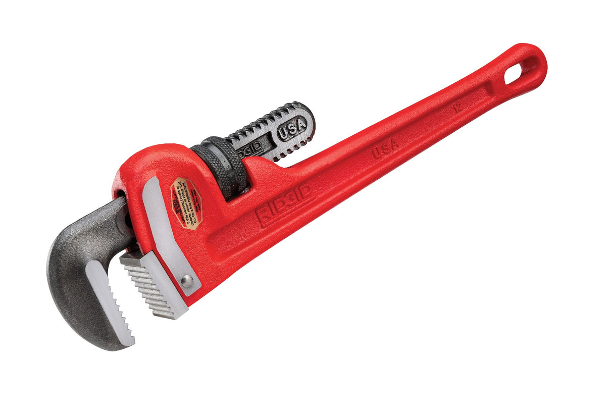 RIDGID 31015 12" Heavy-Duty Straight Pipe Wrench