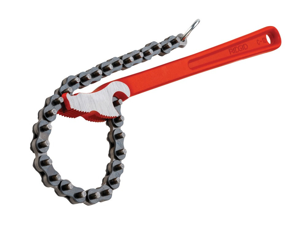RIDGID 31310 C-12 Light-Duty Chain Wrench (4" OD Max)