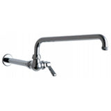 Chicago Faucets 334-ABCP Universal Pot Filler Faucet Polished Chrome - Chicago Faucets