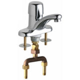 Chicago Faucets 3400-TABCP Universal Deck Mounted Centerset Single Handle Metering Faucet Polished Chrome - Chicago Faucets
