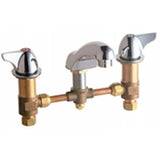 Chicago Faucets 404-V1000ABCP Universal Widespread Lever Handles Lavatory Faucet Polished Chrome - Chicago Faucets