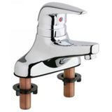 Chicago Faucets 420-ABCP Universal Deck Mounted Single Handle Faucet Coated Polished Brass - Chicago Faucets