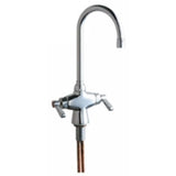 Chicago Faucets 50-E2805-5ABCP Universal Single Hole Deck Mounted Faucet Polished Chrome - Chicago Faucets