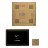 ThermaSol WHSTP15S Wellness Steam Package - HydroVive 18 Rainhead + ThermaTouch2 15" Control + SteamVection Square Steam Head ThermaSol