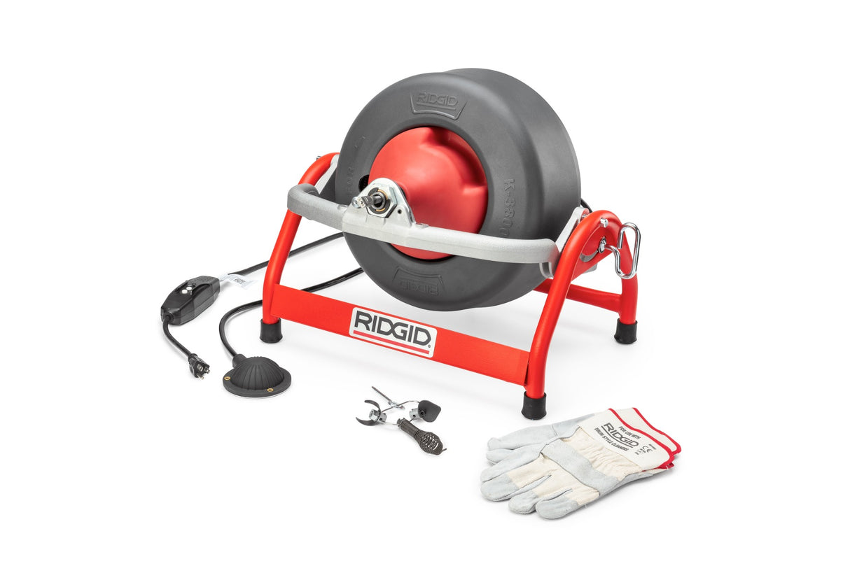 RIDGID 53112 K-3800 Drum Machine with C-31 Cable