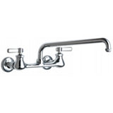Chicago Faucets 540-LDL12E1WXFABCP Universal Service Sink Faucet Polished Chrome - Chicago Faucets