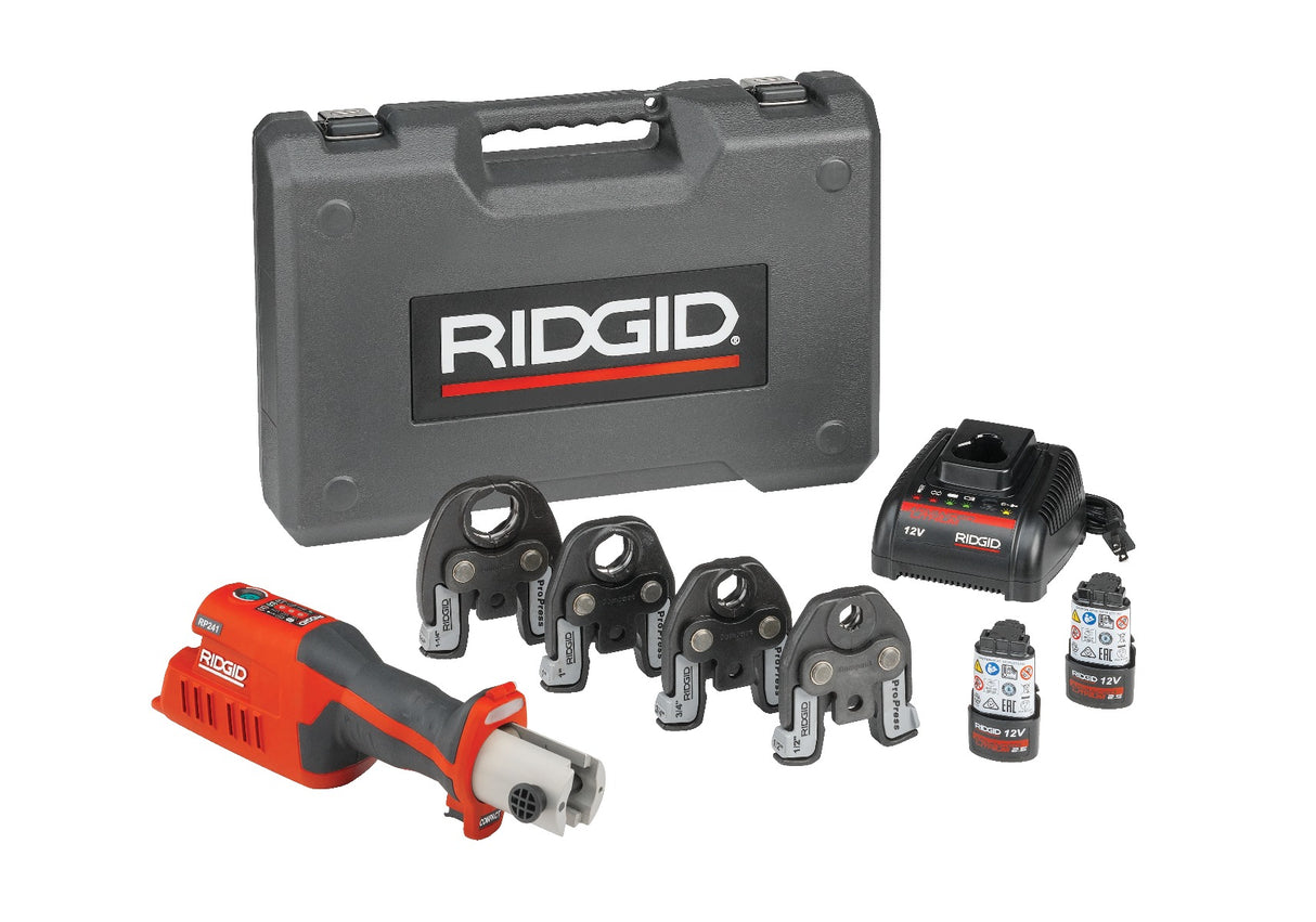 RIDGID 57363 RP-241 Press Tool Kit 1/2"-1-1/4"