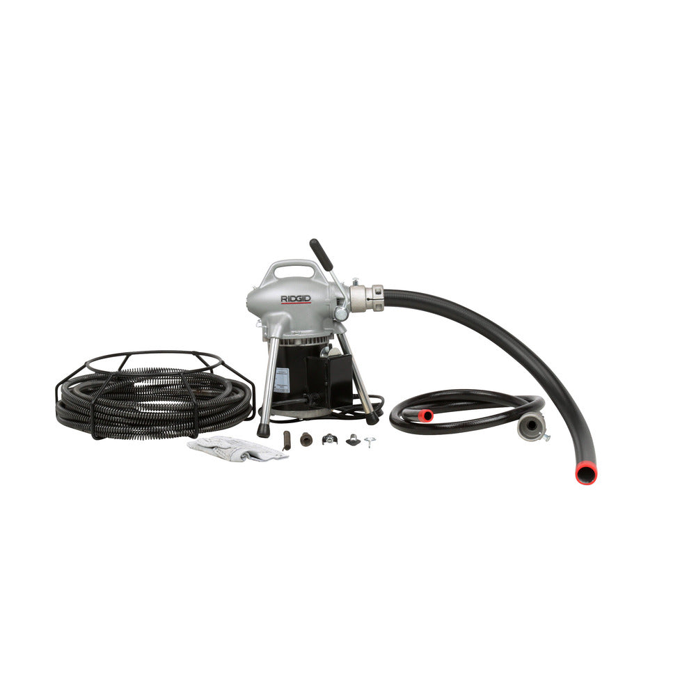 RIDGID 58980 K-50-6 Sectional Machine with A-17-A Adapter and A-30 Cable Kit RIDGID