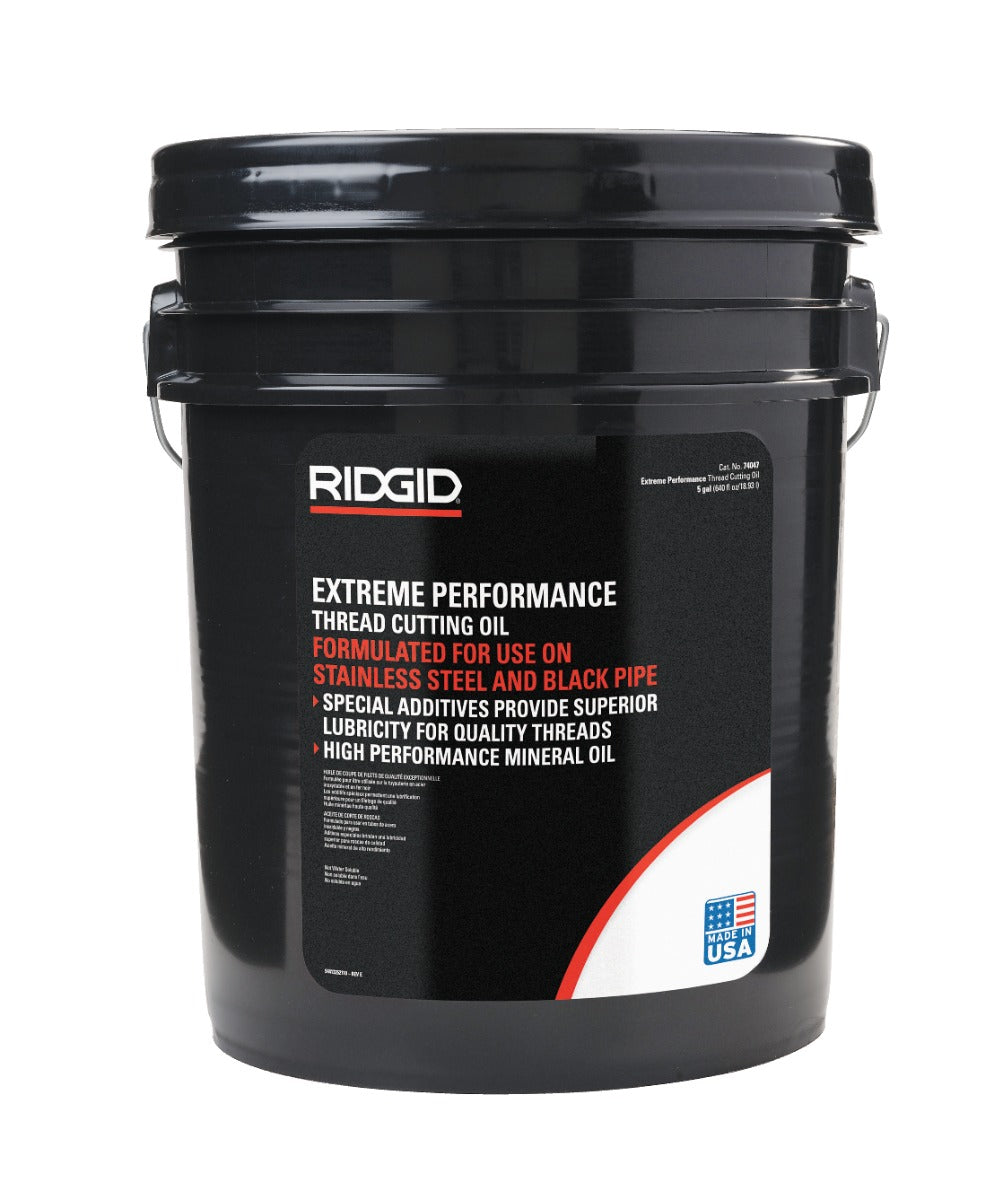 RIDGID 74047 5 Gallon Extreme Performance Thread Cutting Oil